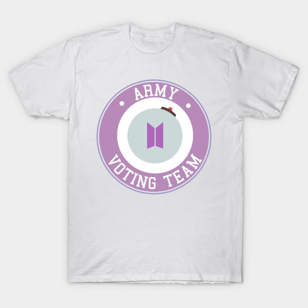 BTS ARMY voting team logo T-Shirt by Oricca